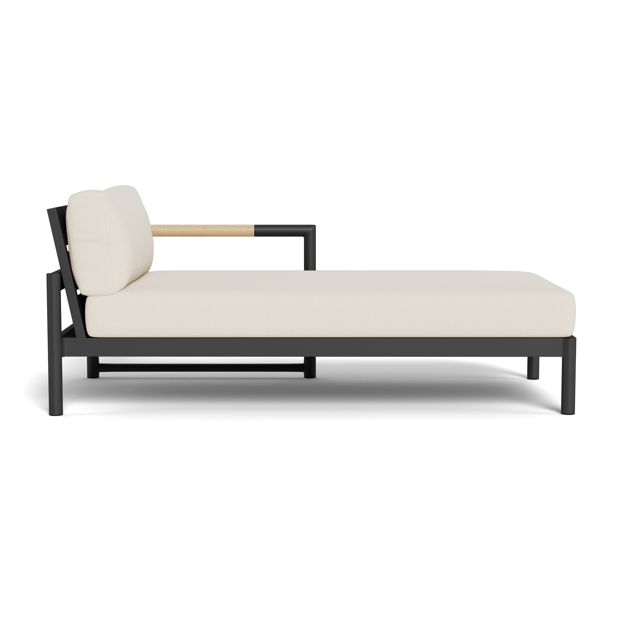 Breeze XL Aluminum Chaise Lounge Chair Right - Patio, Poolside & Outdoor Relaxation - Durable & Lightweight for Backyard, Garden & Beach Use