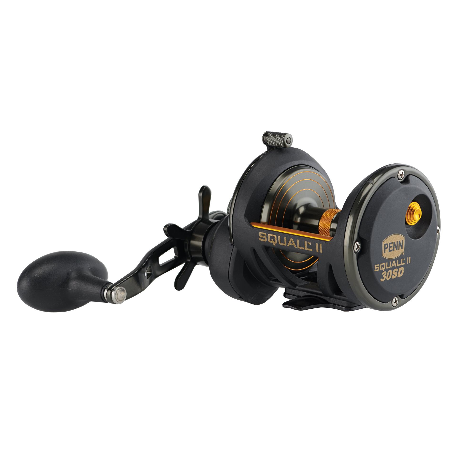 Squall® II Star Drag Conventional Fishing Reel - Saltwater & Freshwater Spinning Reel for Surf Casting, Boat Fishing & Offshore Angling
