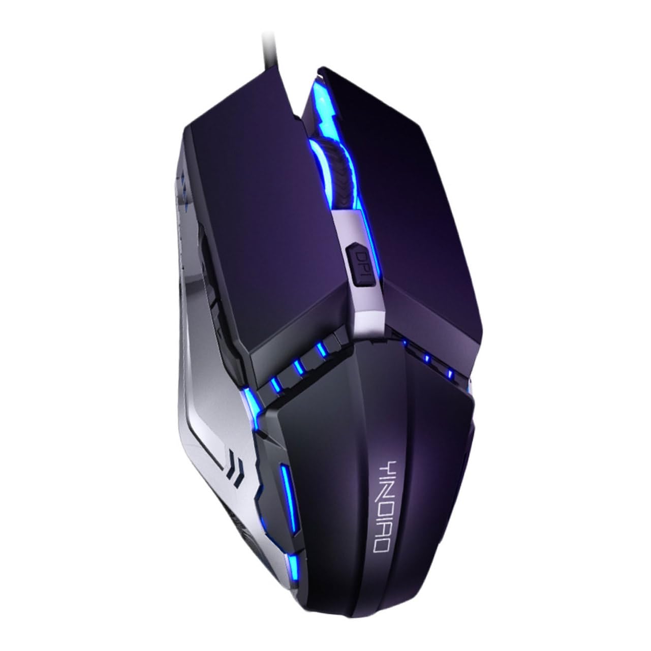 Homoyoyo 2-Pack USB Wired Silent Mouse - 6-Button Luminous Optical Mice for Laptop, PC, Office & Gaming - Ergonomic Computer Mouse for Work, Study & Home Use