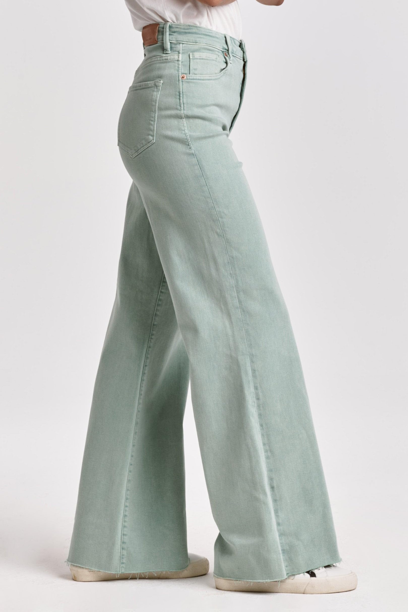 DEAR JOHN Fiona Women's High Rise Wide Leg Jeans - Comfortable Stretch Denim Pants for Casual Wear, Office & Weekend Outfits