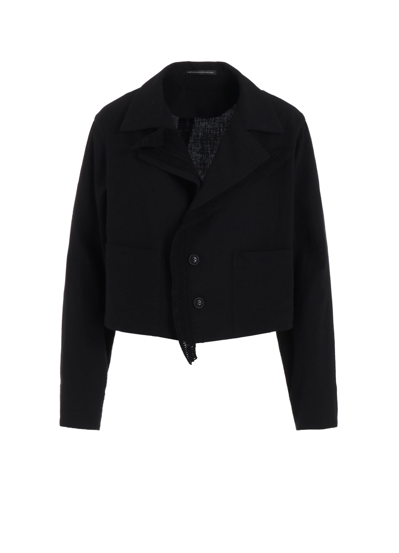 Soft Cotton Flax Viyella Crochet 3-Button Blouson Jacket for Women - Perfect for Spring Layering & Casual Outfits
