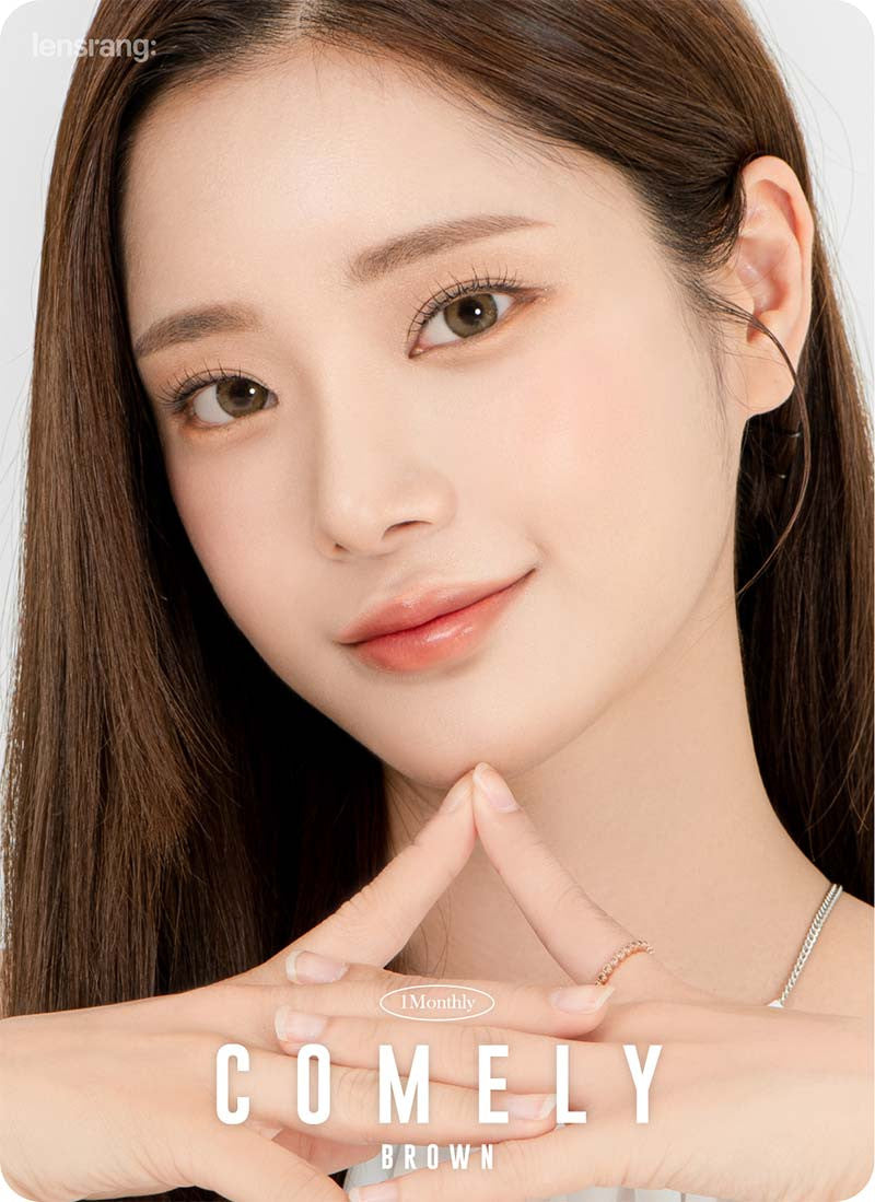 Comely Brown Monthly Contact Lenses (2 Pack) - Buy 1 Get 1 Free | Soft & Comfortable Colored Contacts for Daily Wear, Cosplay & Halloween Costumes