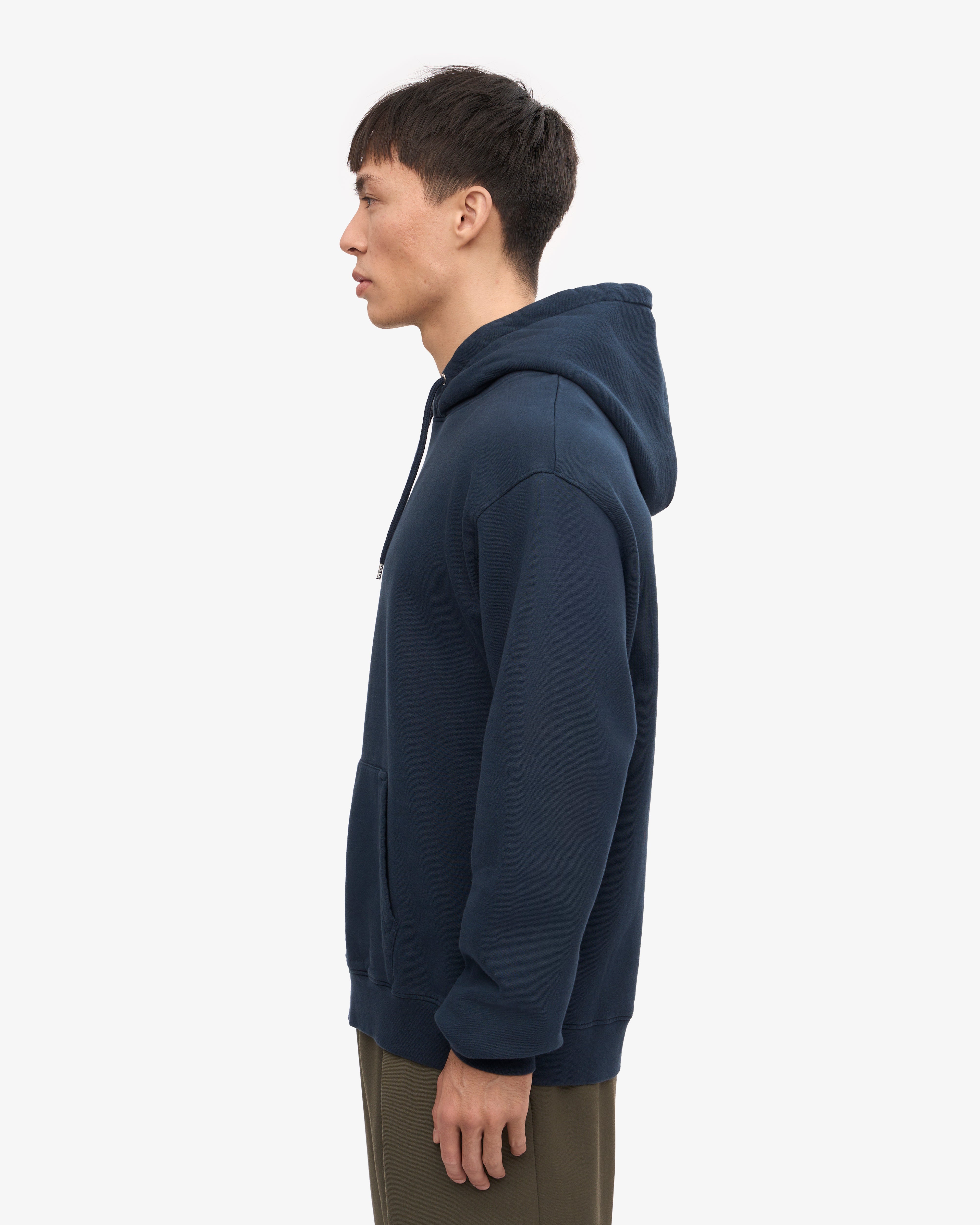 Classic Organic Cotton Hoodie for Men & Women - Navy Blue | Comfortable & Eco-Friendly Pullover for Casual Wear, Gym, and Outdoor Activities