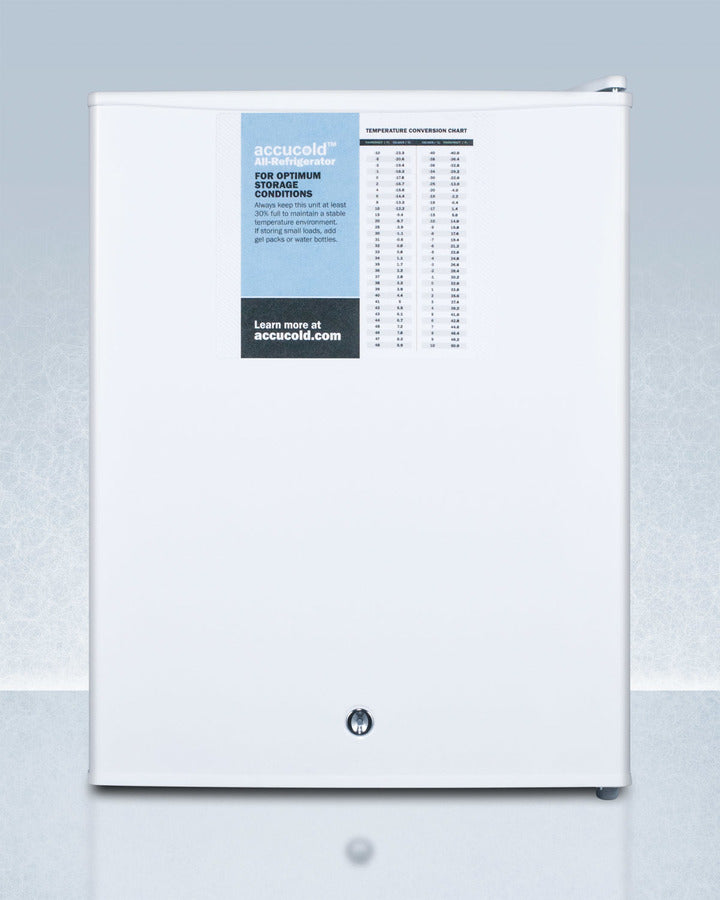 Accucold FF28LWHPRO Compact Auto Defrost Refrigerator with Digital Thermostat - Perfect for Home, Office, Dorm & Small Spaces