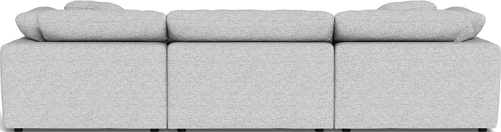 Fluffy 3-Piece Sofa Set - Ultra Soft Plush Fabric Sectional Couch for Living Room, Lounge & Family Room Comfort