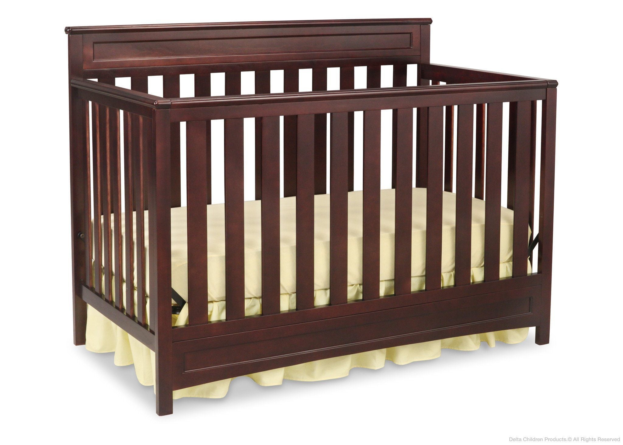 4-in-1 Convertible Baby Crib with Toddler Bed, Daybed & Full-Size Bed Frame - Safe Nursery Furniture for Boys & Girls - Perfect for Newborns, Infants & Growing Toddlers (White) | Ideal for Nursery Rooms, Daycare Centers & Guest Rooms
