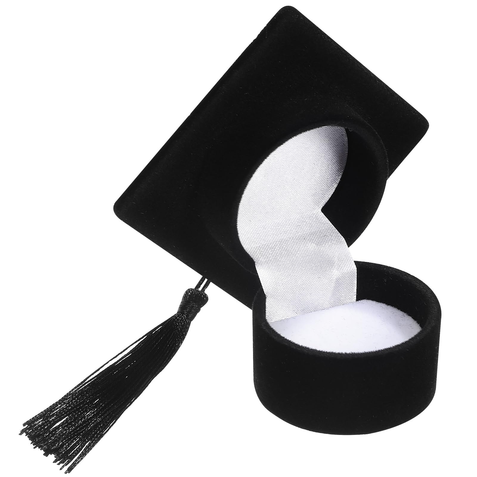 Amosfun Graduation Cap Jewelry Box - Creative Hat Ring Display Holder for Wedding Proposal, Engagement Party, Birthday Gift & Ceremony Accessories | Perfect for Graduation Gifts, Bridal Shower Favors & Special Occasion Keepsakes