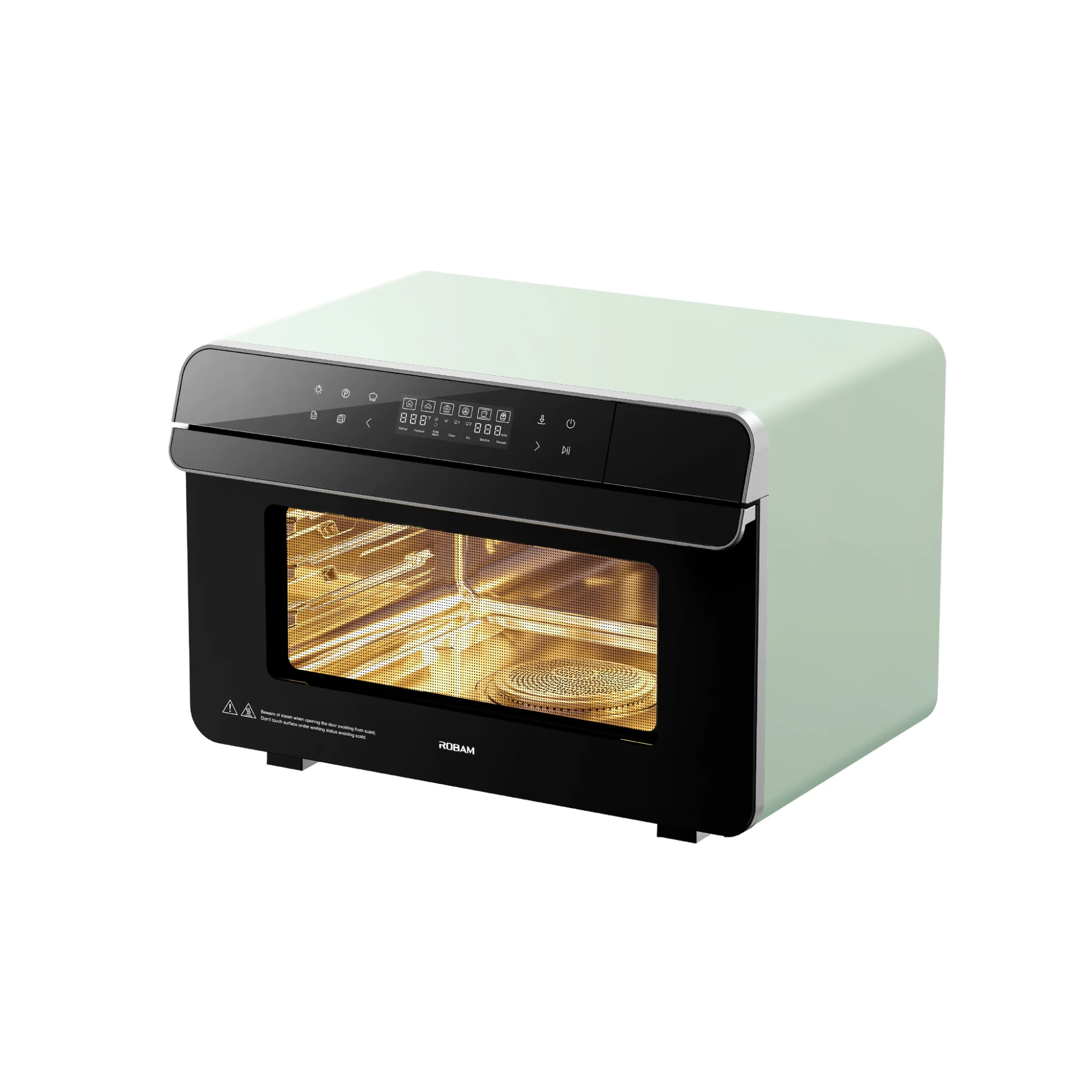 ROBAM R BOX CT763 Countertop Oven - 12-in-1 Convection Toaster Oven with Air Fryer, Dehydrator & Rotisserie | Perfect for Baking, Roasting & Meal Prep in Small Kitchens