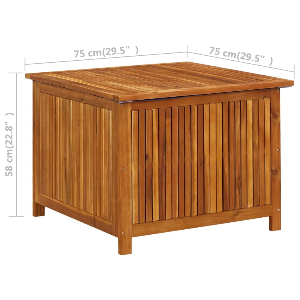 **Acacia Wood Deck Box - 29.5