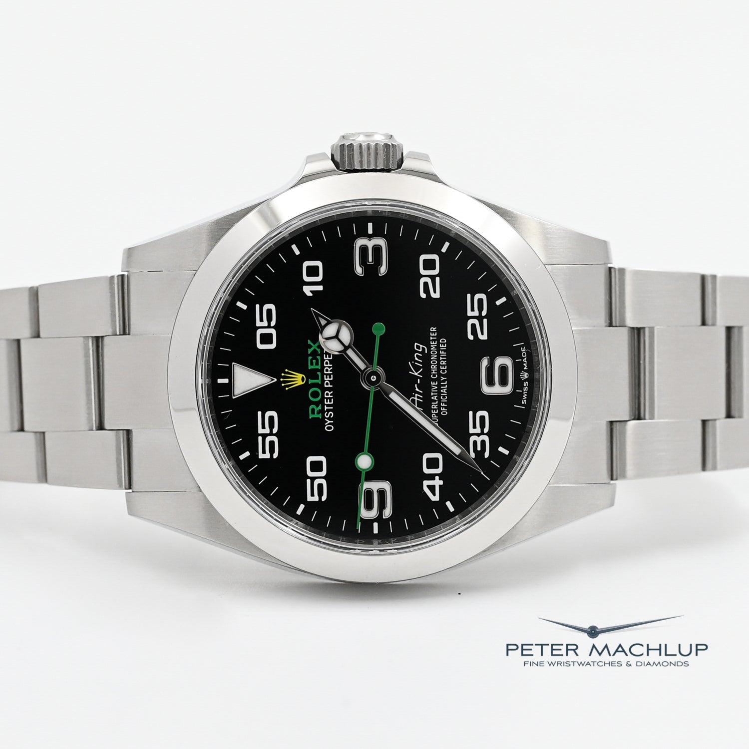 Rolex Air-King 40mm Stainless Steel Watch 2024 Model - Luxury Men's Timepiece for Business & Formal Occasions