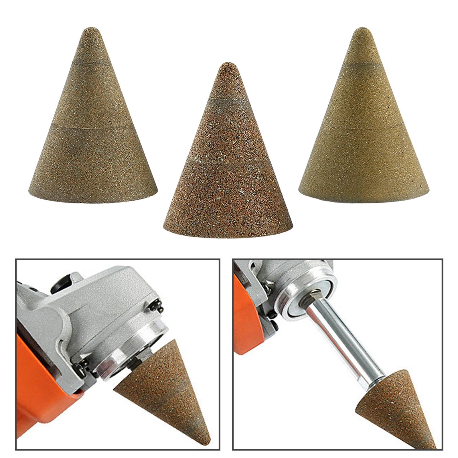 3X Grinding Stone Wheel Set - Heavy Duty Step Drill Bits & Concrete Sander Attachments for Sharpening & Polishing | Portable Hand Tool Accessories for Metal, Wood & DIY Projects