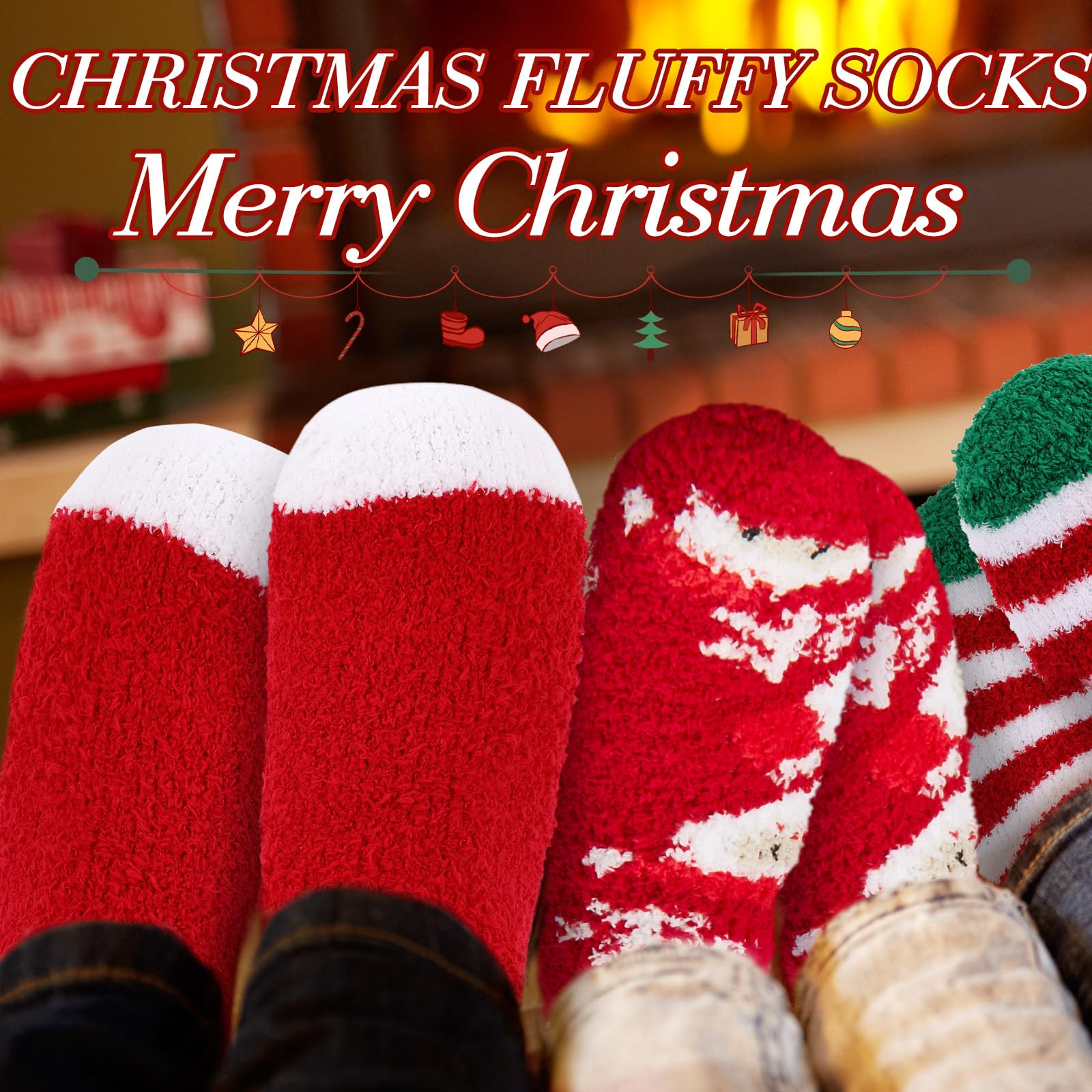 100 Pairs Bulk Fuzzy Socks for Women - Cozy Plush Winter Warm Socks, Christmas Stocking Stuffers & Holiday Gifts - Perfect for Gifting, Party Favors, and Seasonal Decorations