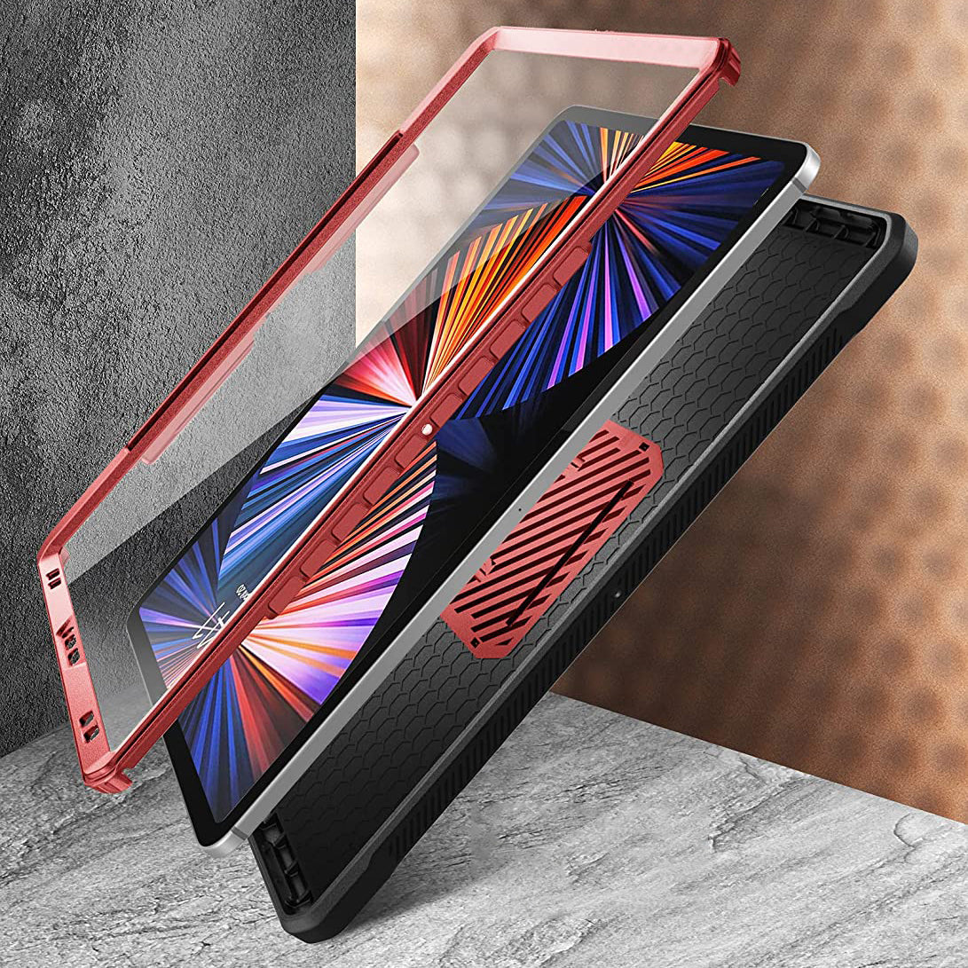 2021 iPad Pro 11 Inch Case - Unicorn Beetle Pro Rugged Protective Cover with Military Drop Protection in Metallic Red | Perfect for Construction, Outdoor Adventures & Heavy-Duty Use