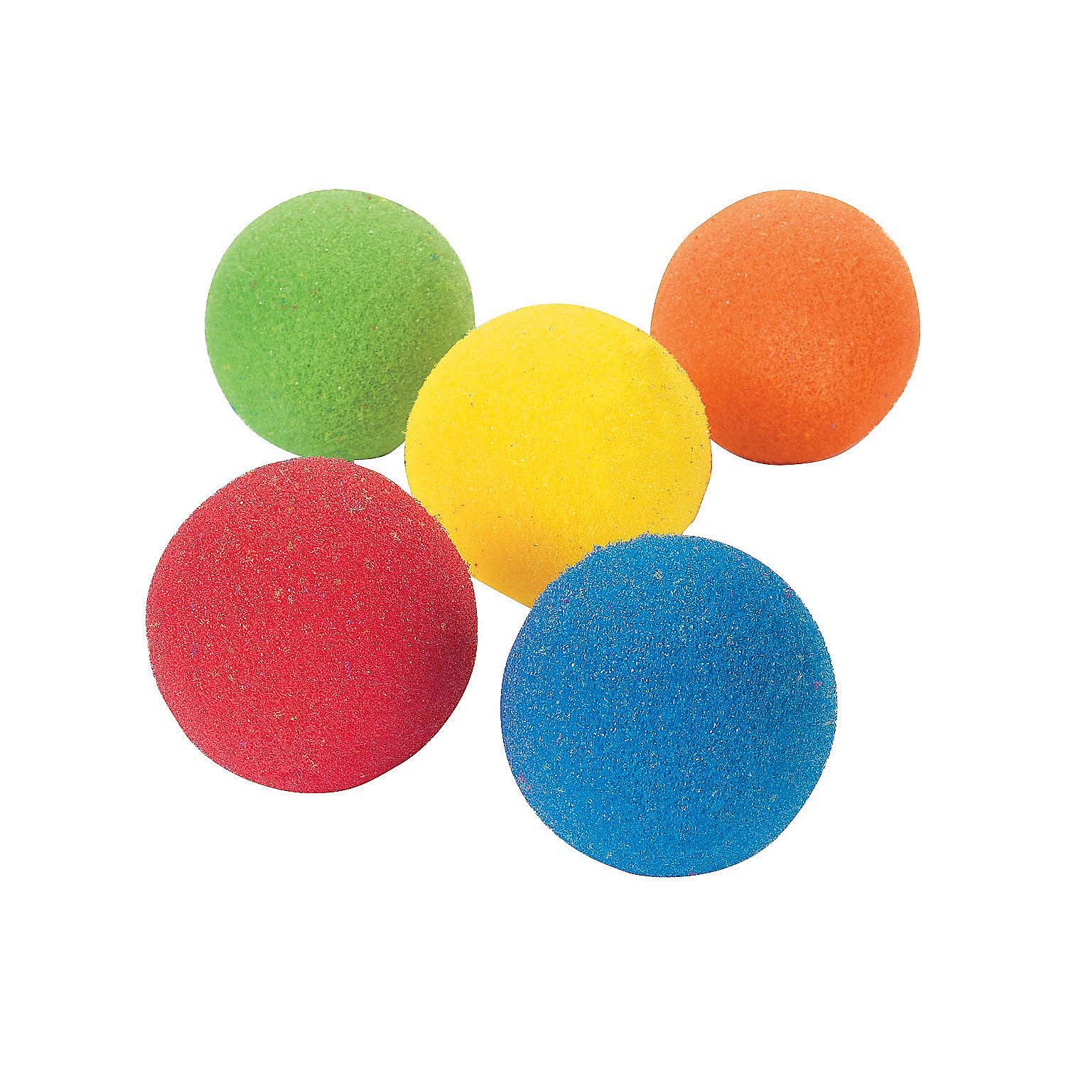 Sponge Balls (2.5 Inch) - Soft Throwable Toy Set of 12 - Perfect for Water Games, Pool Parties, and Kids Outdoor Activities
