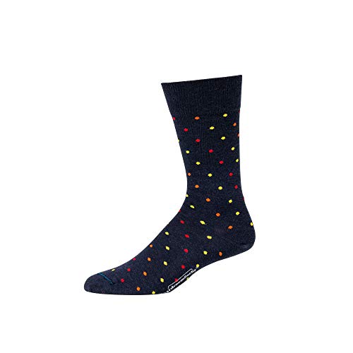 Navy With Tri-color Dots