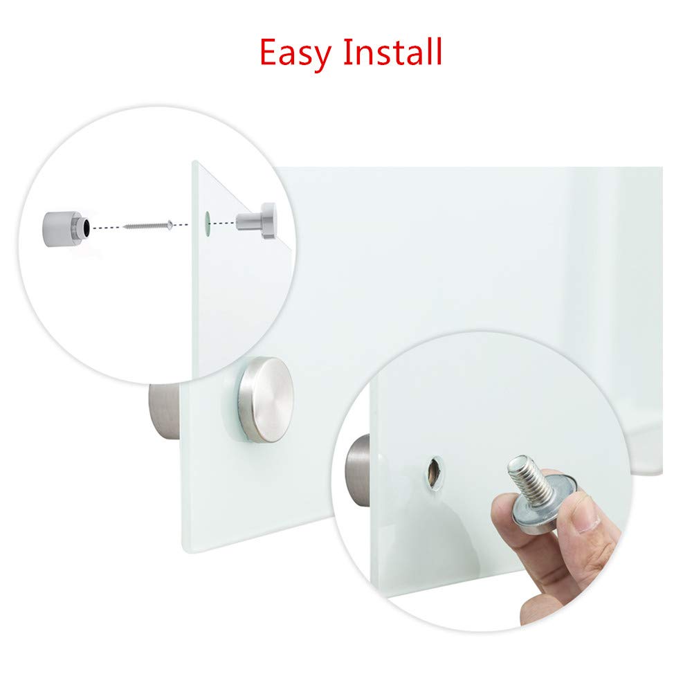 Premium Magnetic Glass Whiteboard 48