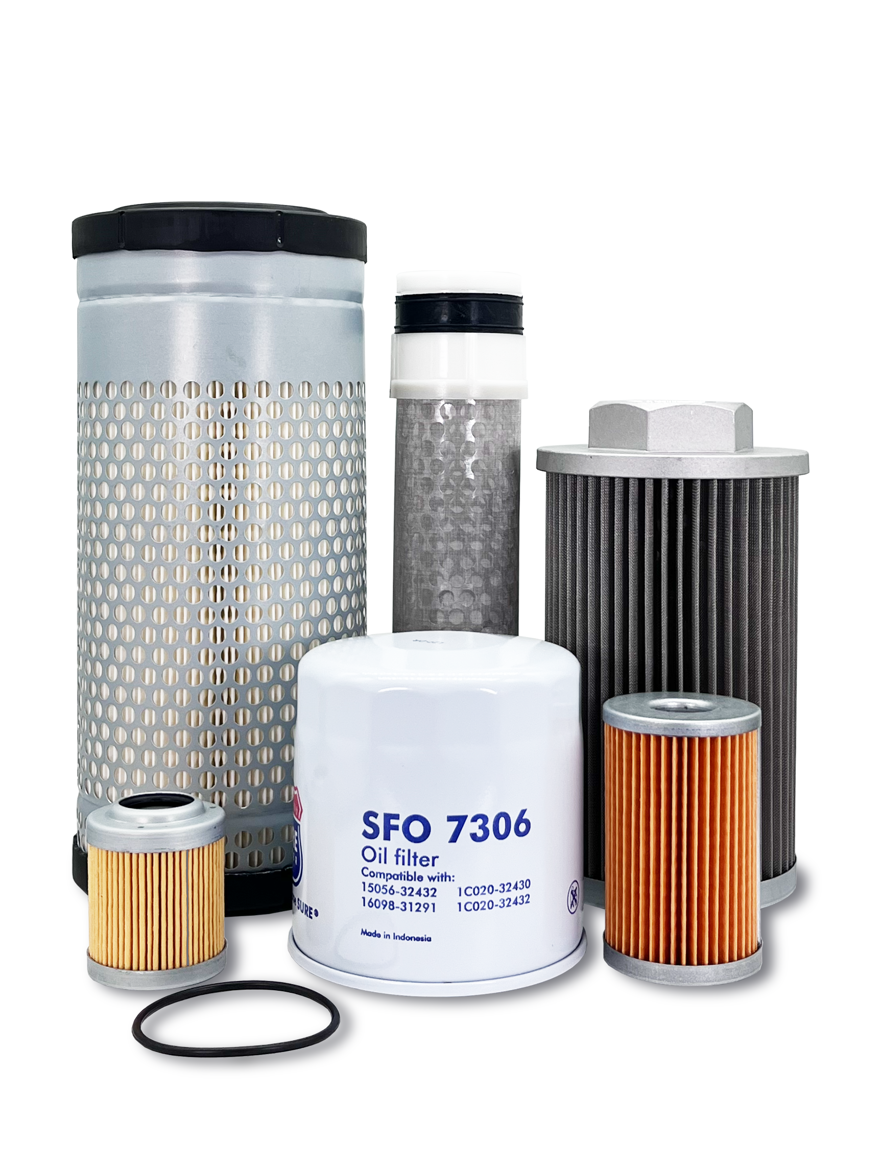 HERO® Maintenance Filter Kit for Kubota KX161-3 R2 Excavator - Air, Oil, Fuel & Hydraulic Filters Replacement Set - Perfect for Construction, Landscaping & Heavy Equipment Maintenance