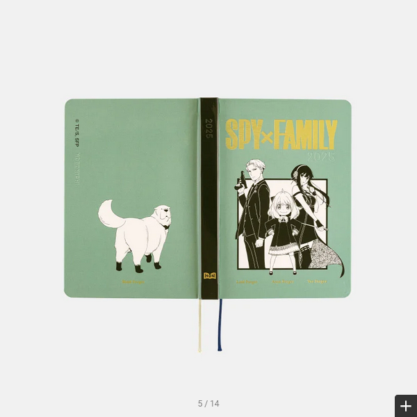 Hobonichi Techo 2025 SPY x FAMILY Planner - A6 Size Daily Organizer with January & Monday Start | English Edition | Perfect for Anime Fans, Journaling & Productivity