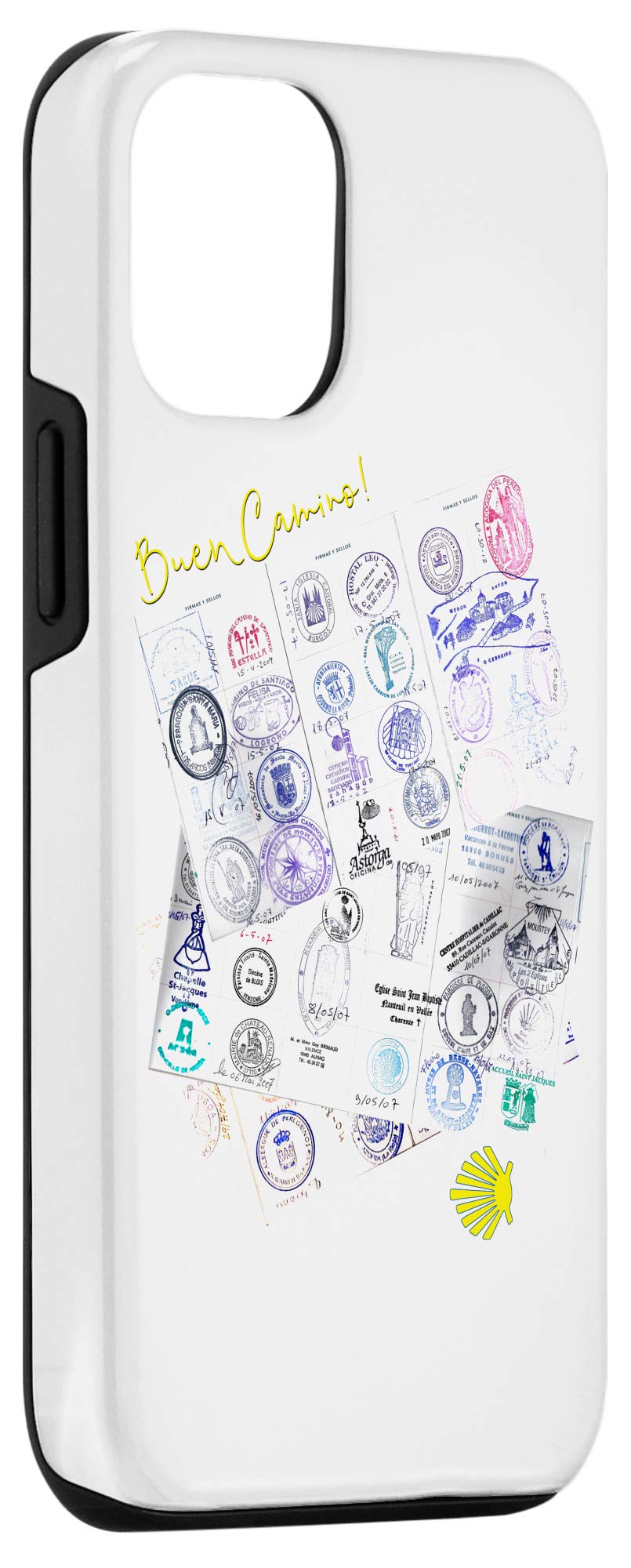 iPhone 12/12 Pro Case - Camino de Santiago Pilgrim Way of St. James Design - Durable Protective Cover for Hikers, Women & Men - Perfect for Travel, Hiking & Outdoor Adventures