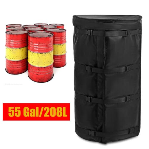 55 Gallon Drum Heater Blanket - Insulated Barrel Warmer with 120°F Thermostat | Detachable Beehive & Honey Heater | Thickened Oxford Cloth | Perfect for Winter Beekeeping, Maple Syrup Production & Industrial Storage
