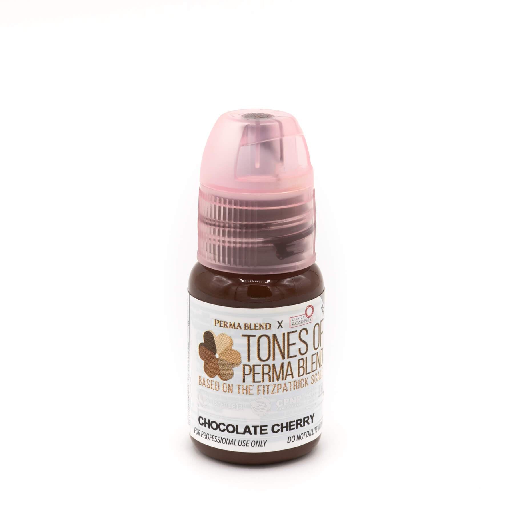 Perma Blend Tones Set 2 - Chocolate Cherry Pigment for Permanent Makeup & Microblading | Professional Tattoo Ink for Eyebrows, Lips & Beauty Enhancements