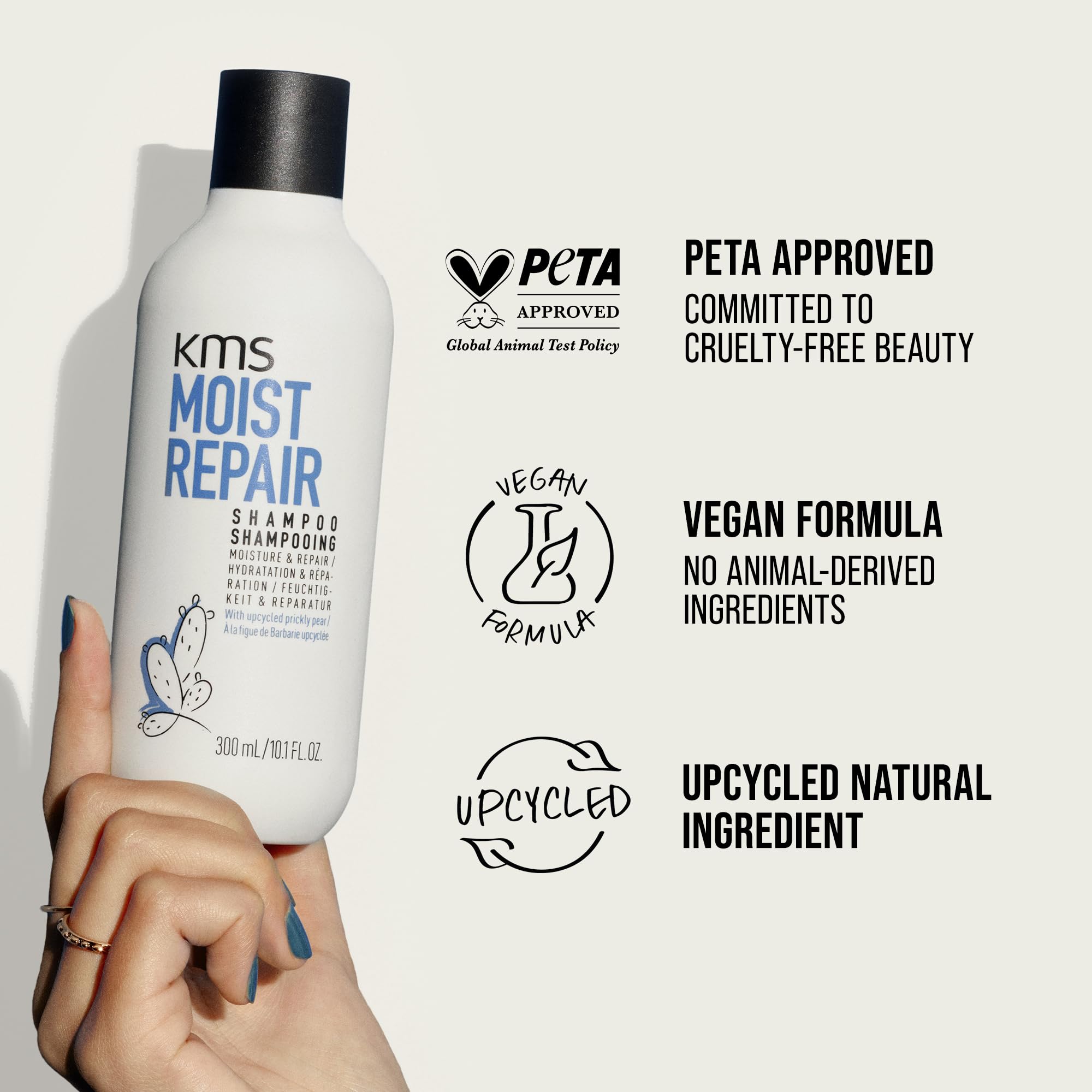KMS Moistrepair Shampoo - Hydrating & Repairing Hair Care for Dry, Damaged Hair | Salon-Quality Moisturizing Shampoo for Daily Use at Home