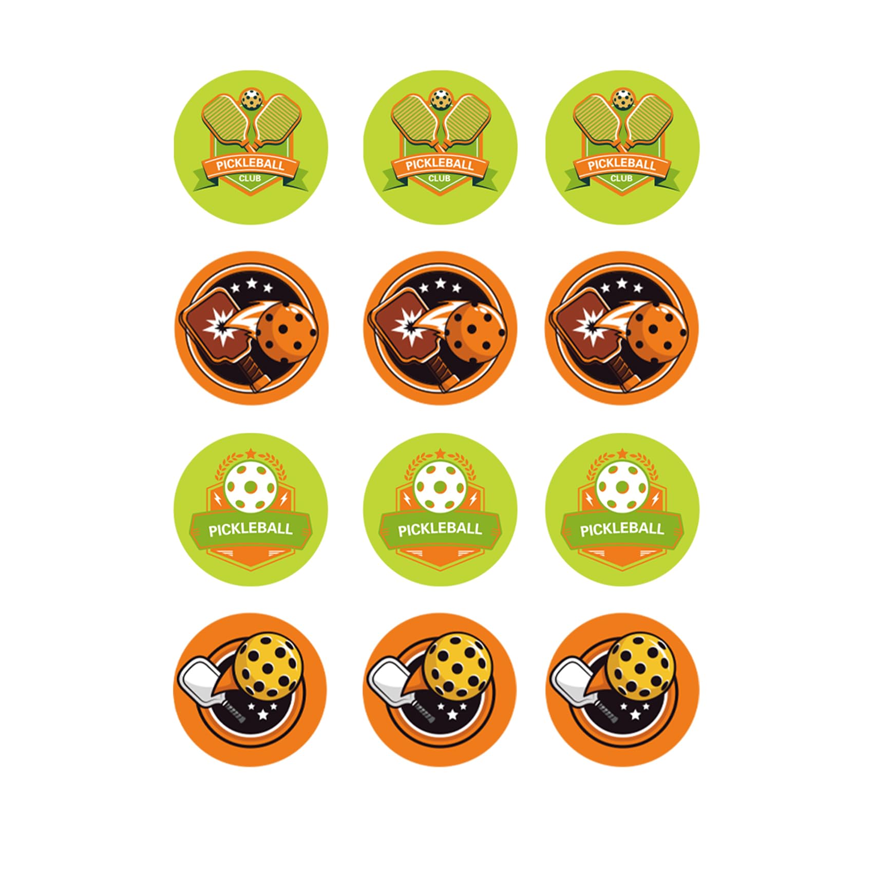 12 Pcs Pickleball Party Favor Bags with Stickers - Goodie Bags for Candy, Treats & Party Decorations | Perfect for Pickleball Birthday Parties, Tournaments & Gift Exchanges