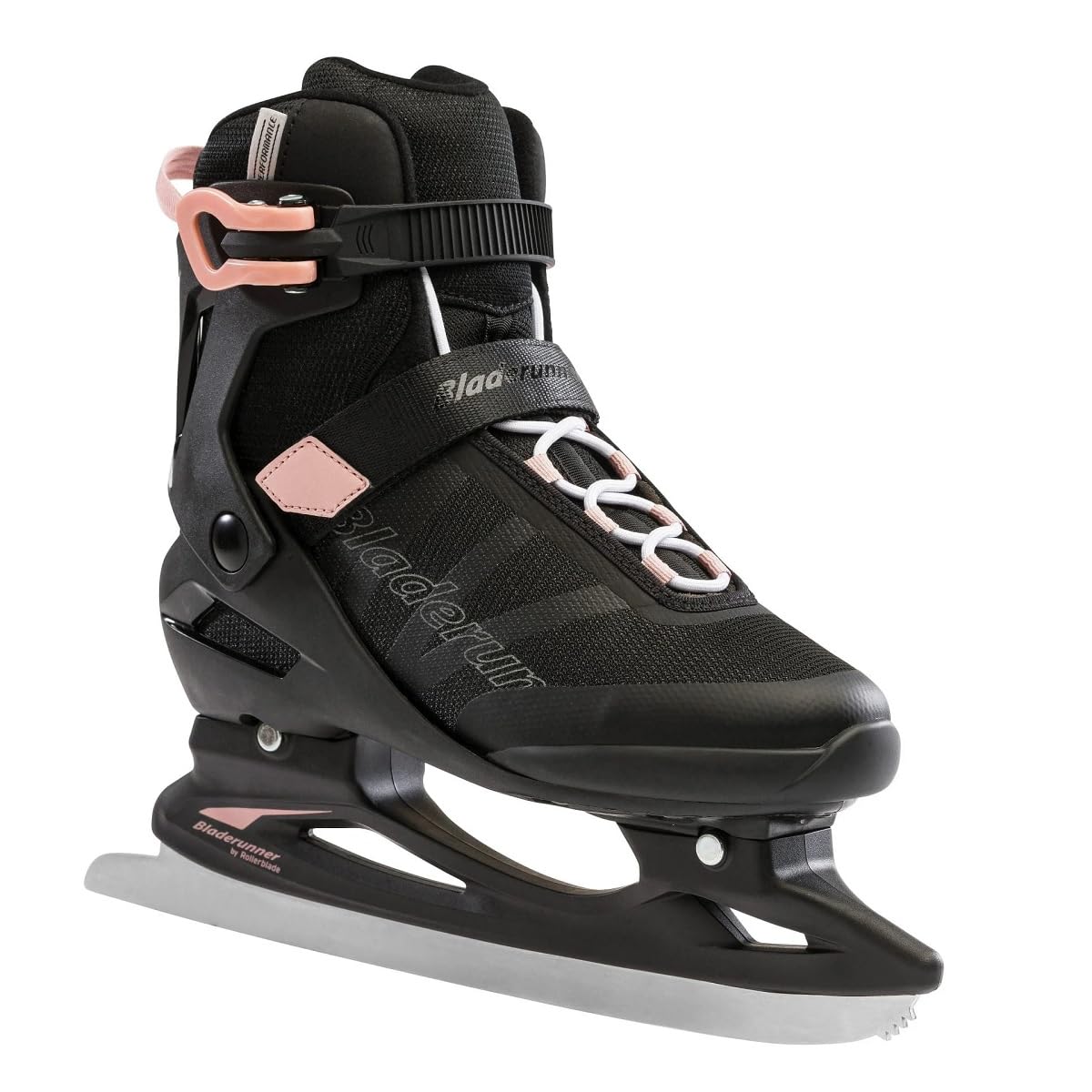 Rollerblade Igniter Women's Ice Skates - Bladerunner Ice Model in Black & Rose Gold | Perfect for Figure Skating, Recreational Ice Skating & Winter Sports