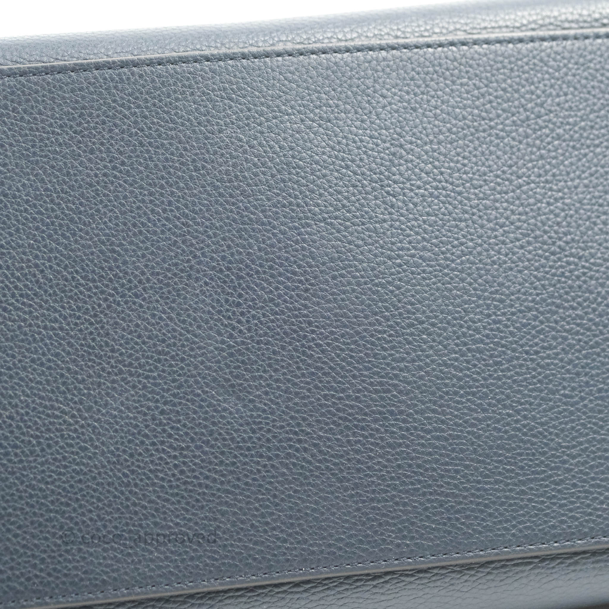 Celine Small Sleek Trapeze Handbag in Navy Calfskin Leather - Perfect for Work, Travel & Everyday Use