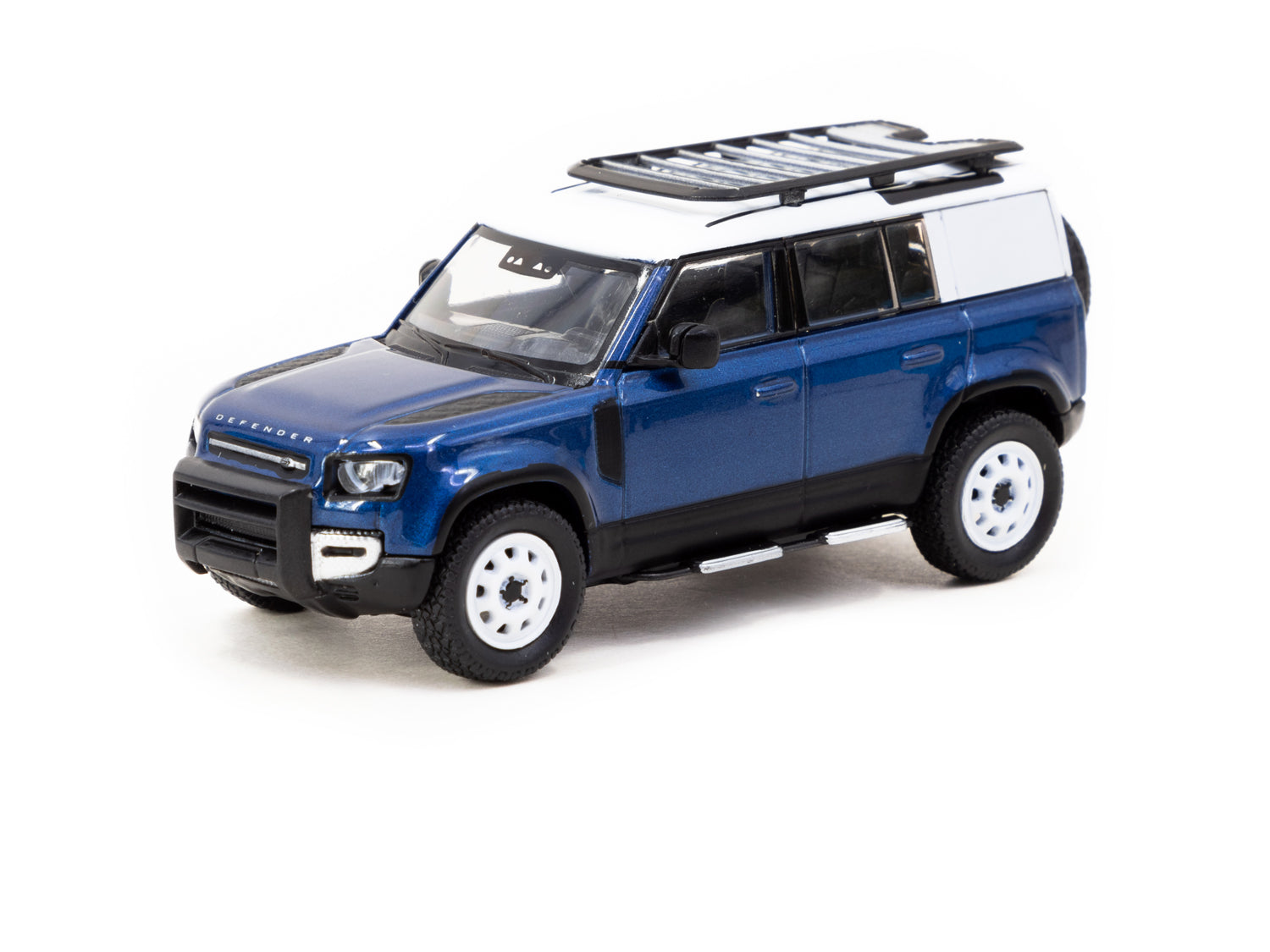 Tarmac Works 1/64 Scale Land Rover Defender 110 Diecast Model Car - Blue - Collectible Miniature Vehicle for Display & Racing | Perfect for Car Enthusiasts & Toy Collectors