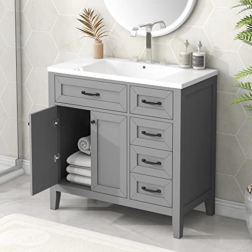 Gray/3 Drawer