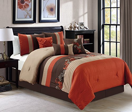Rust Orange/Taupe/Brown