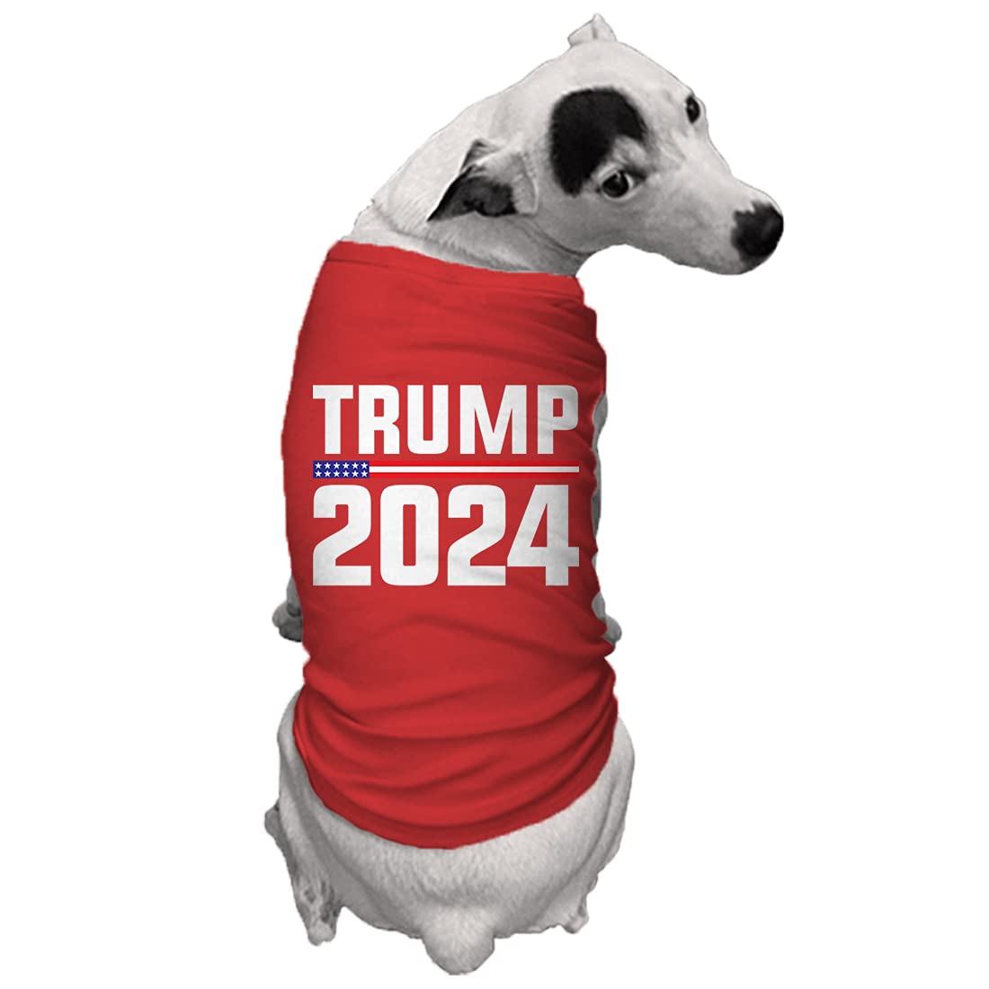 Trump 2024 for President Dog Shirt - Red Small Pet Political Apparel for Dogs | Great for Campaign Events, Patriotic Parades & Conservative Pet Lovers