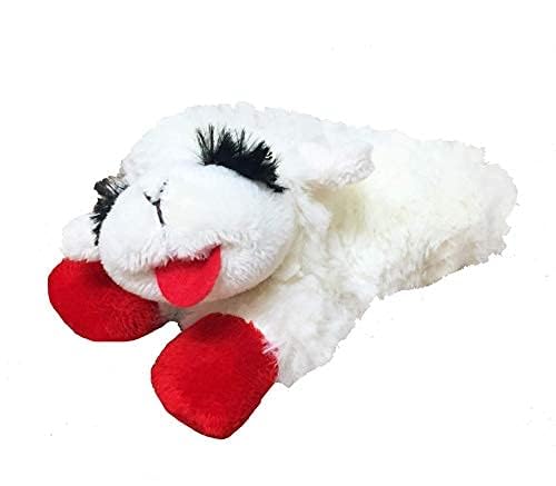 Multipet Lamb Chop Squeaky Plush Dog Toy for Small & Medium Dogs - 10