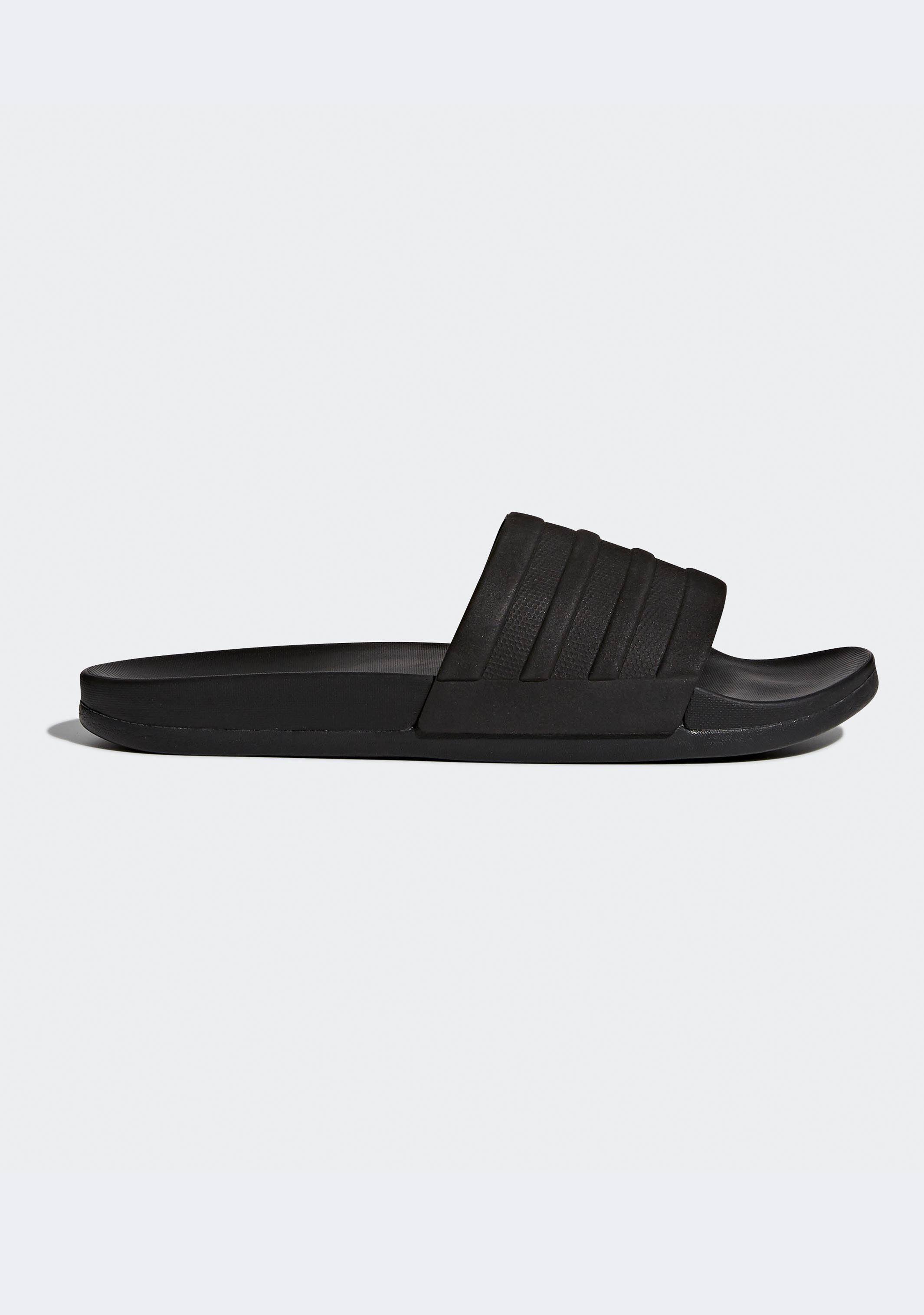 Adidas Men's Adilette Cloudfoam Plus Mono Slide Sandals - Ultra Comfortable Slides for Men with Cloudfoam Cushioning - Perfect for Pool, Beach, Gym & Indoor Use