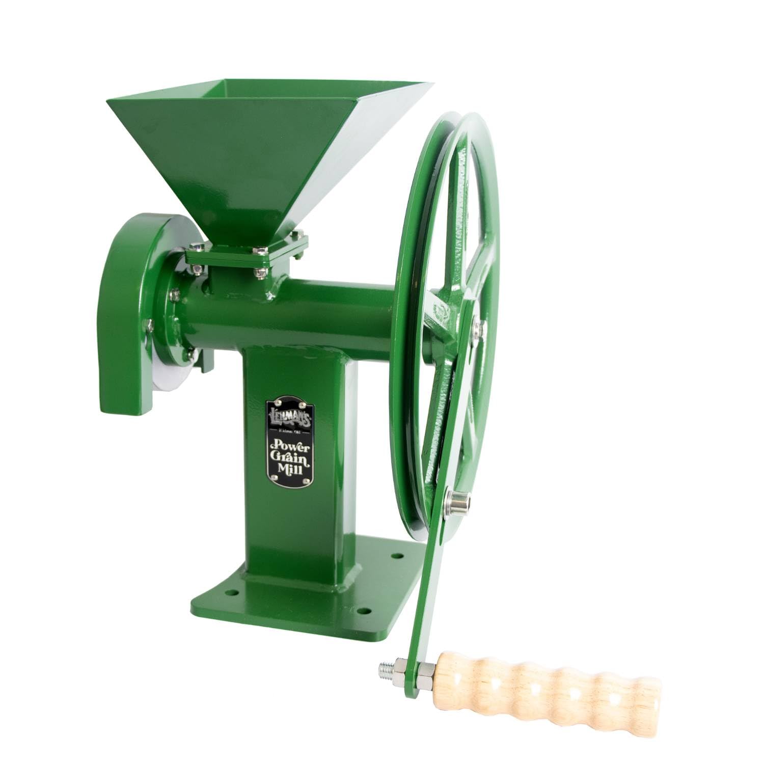 Lehman's Manual Grain Mill - Hand Crank Flour Grinder for Wheat, Corn, Rice & More | 6 Cup Capacity | Makes Fine Pastry Flour | 14