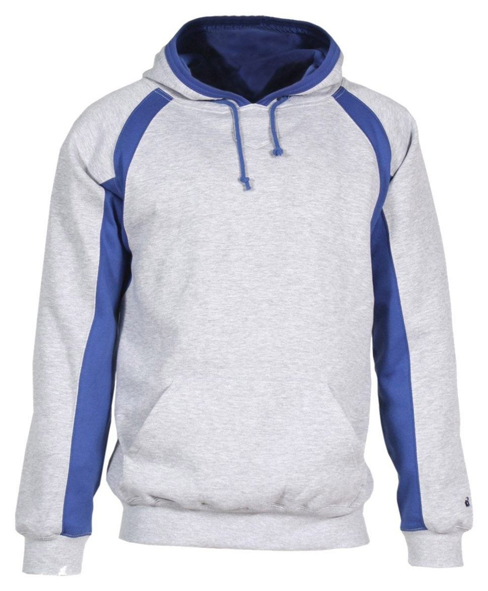 Adult Hook Hooded Blended Fleece Jacket - Oxford/Royal Blue - Medium Size | Warm Winter Outerwear for Men & Women | Perfect for Outdoor Activities, Camping & Casual Wear