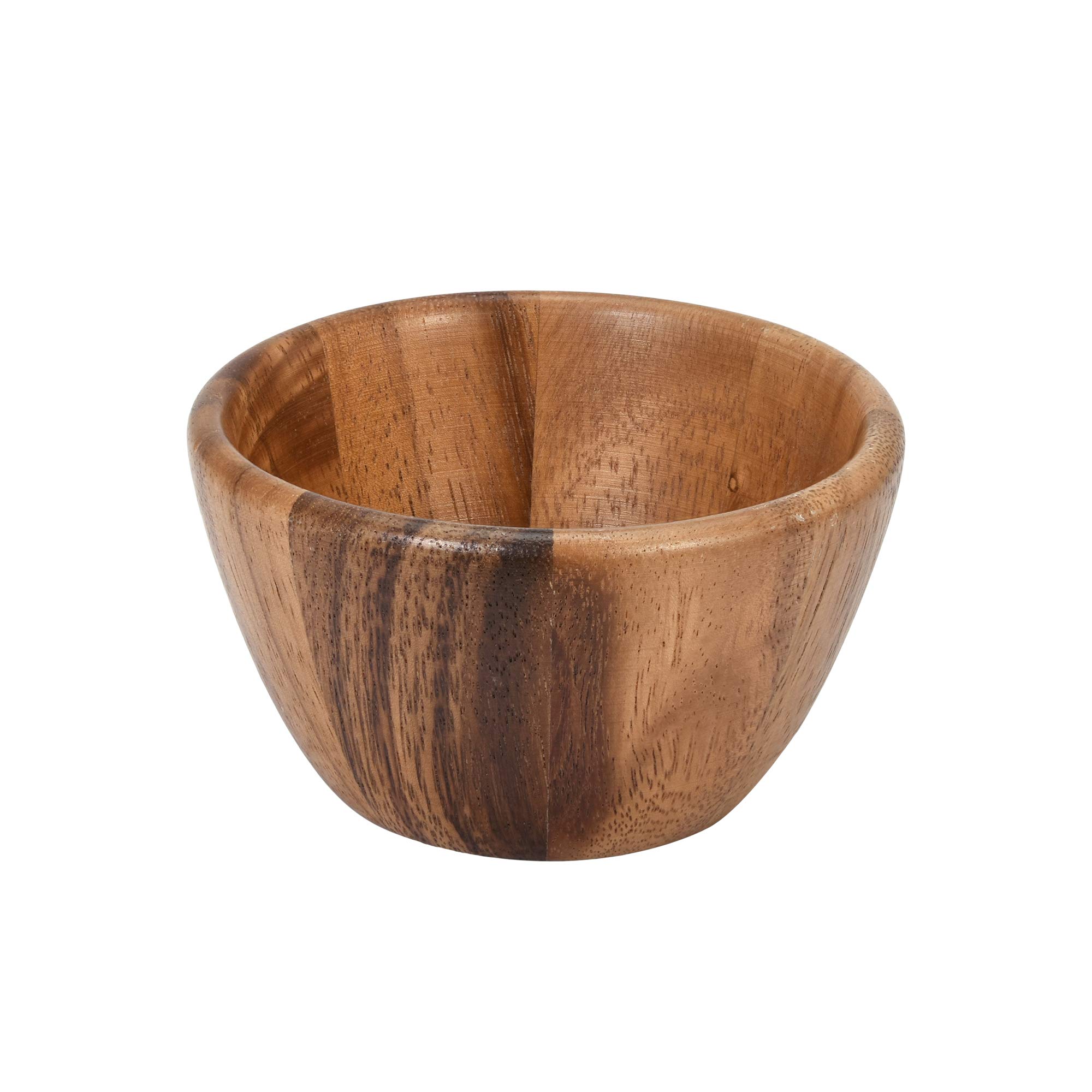 AeraVida 4-inch Mini Hand Carved Wooden Bowl Set - Natural Rain Tree Wood Kitchen Decor | Handmade Serving Bowls for Salad, Nuts, Snacks & Home Decor