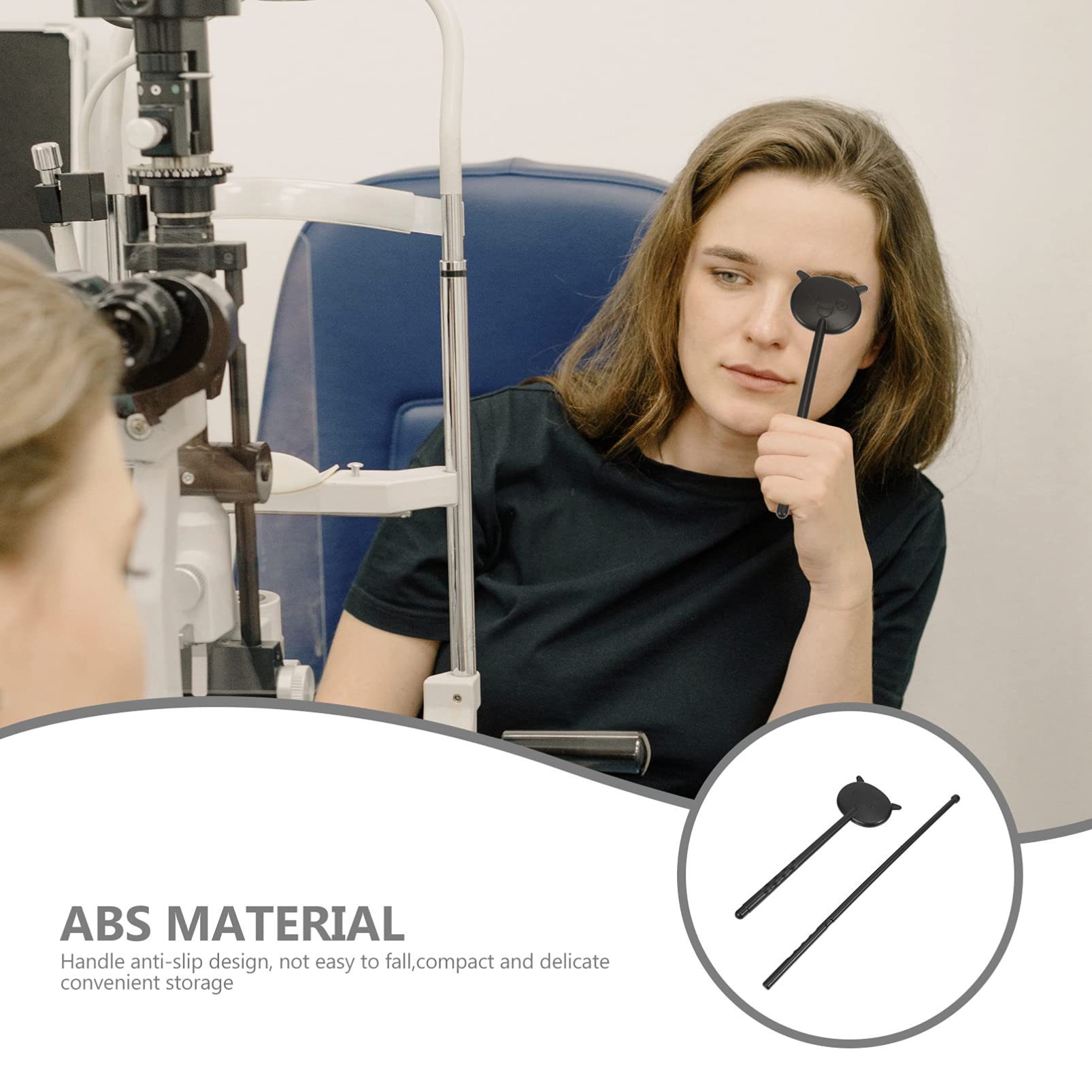 Healifty 10pcs Eye Occluder Set for Vision Test - Portable Light Box Tools for Eye Exams