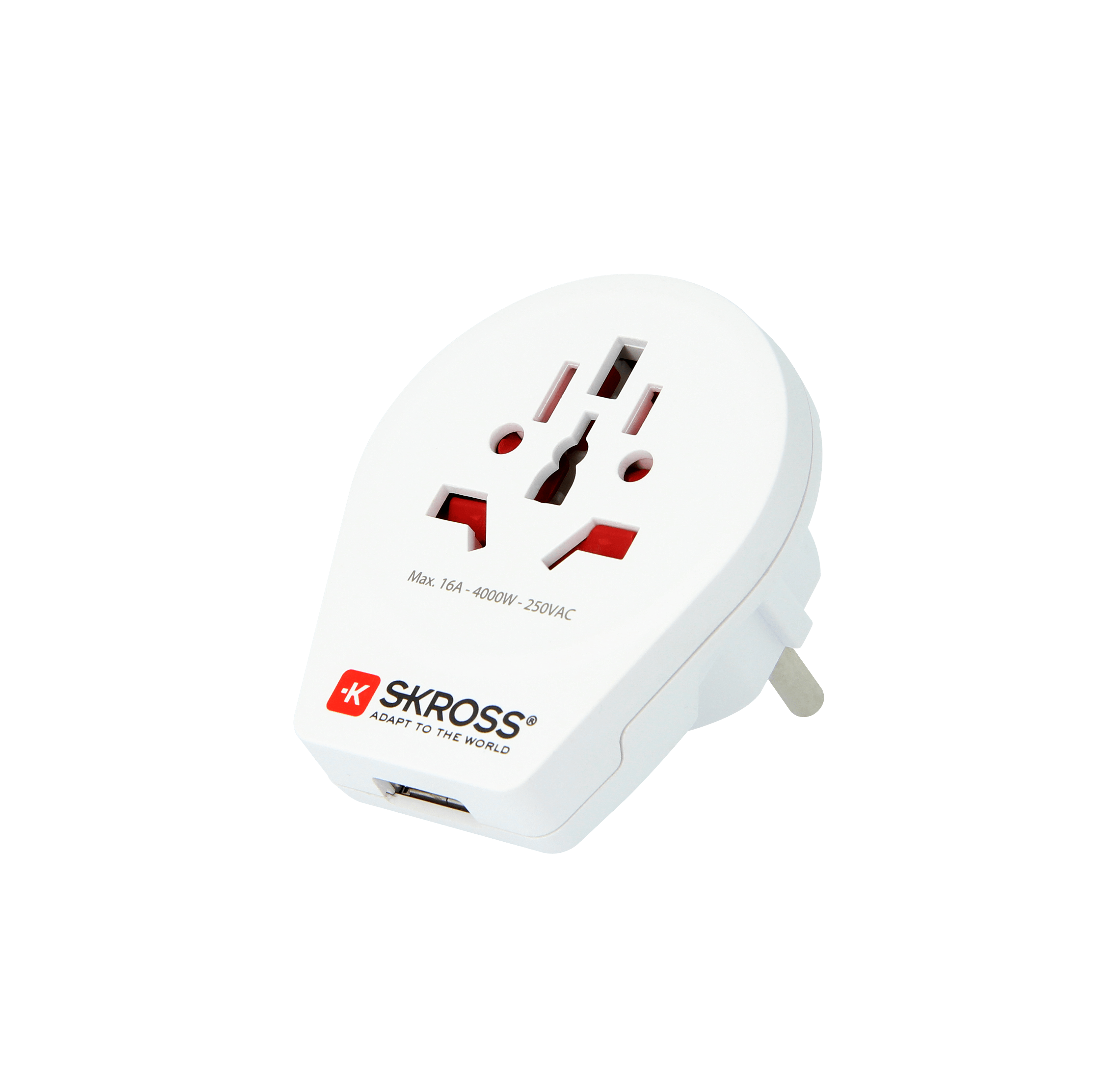 SKROSS World to Europe USB Travel Adapter - Universal Plug Converter for USA, UK, AU to EU - Perfect for Laptops, Phones & Cameras on European Vacations