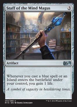 Magic The Gathering - Staff of The Mind Magus (234/269) - Magic 2015 Core Set MTG Card - Perfect for Commander, Modern & Casual Play