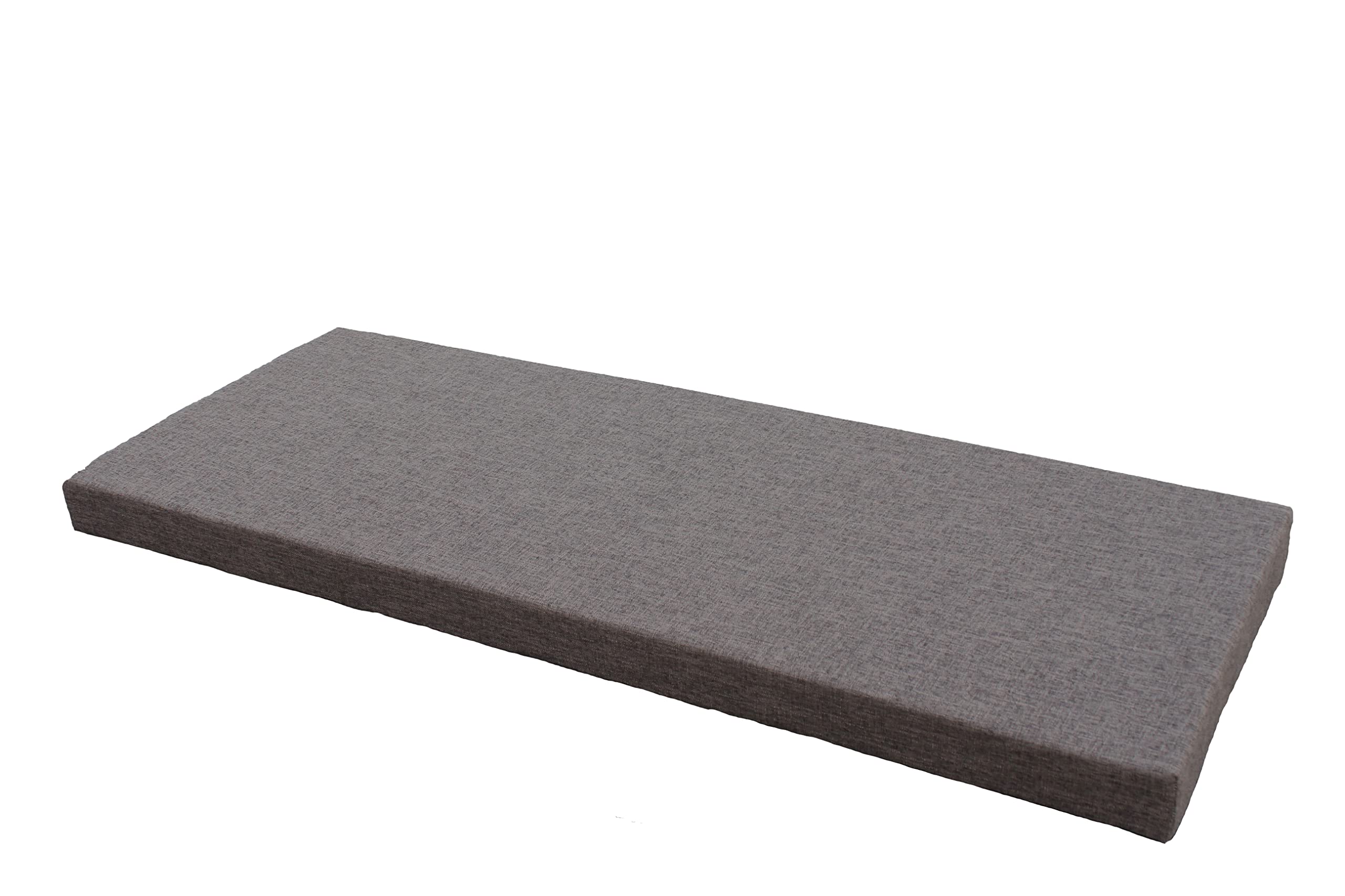 Custom Size Bench & Window Seat Cushions - Indoor Settee Cushion in Brown-Black | Perfect for Home, Office & Reading Nook Comfort