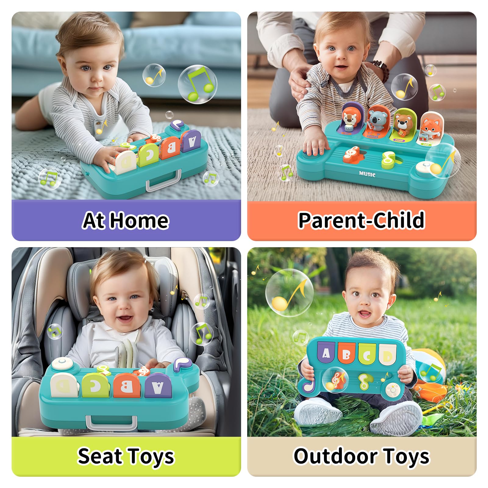 Montessori Musical Toys for 1 Year Old - STEM Learning Gift for Toddlers 1-2 - Perfect for Birthday & Early Education