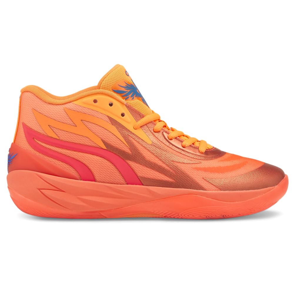PUMA Men's Mb.02 X Supernova Basketball Shoes - Orange High-Performance Sneakers for Court Play & Streetwear Fashion