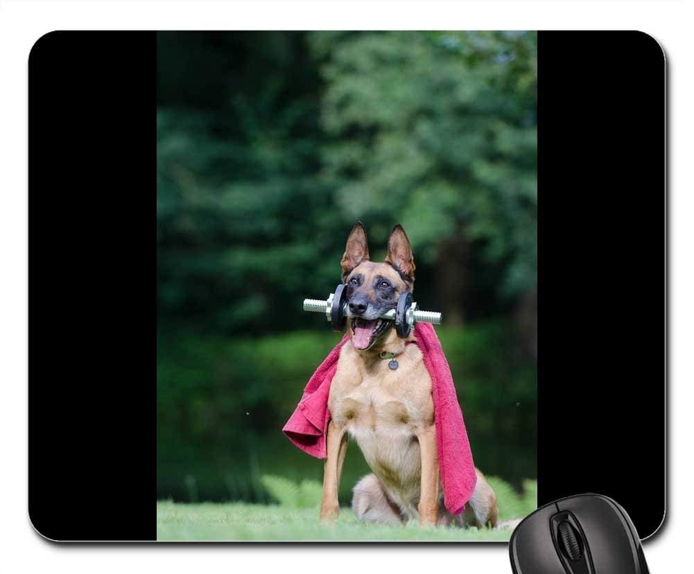 Non-Slip Mouse Pad with Trick Dog & Malinois Design - Perfect for Gaming, Office Work & Dog Training Enthusiasts