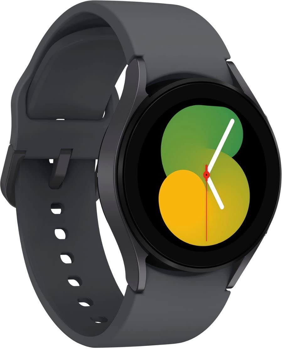 SAMSUNG Galaxy Watch 5 40mm Bluetooth Smartwatch - Body, Health & Fitness Tracker, Sleep Monitor | Improved Battery Life, Sapphire Crystal Glass, Enhanced GPS | US Version, Gray (Renewed) | Perfect for Workouts, Running & Daily Activity Tracking