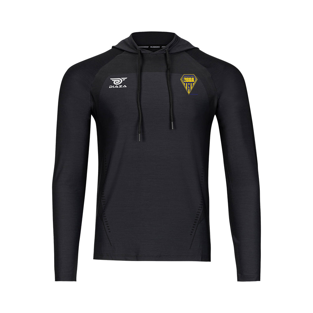 Diamond State Academy Suba Hooded Long Sleeve Sweatshirt for Men & Women - Warm Fleece Lined Pullover for Outdoor Activities, Hiking, and Casual Wear