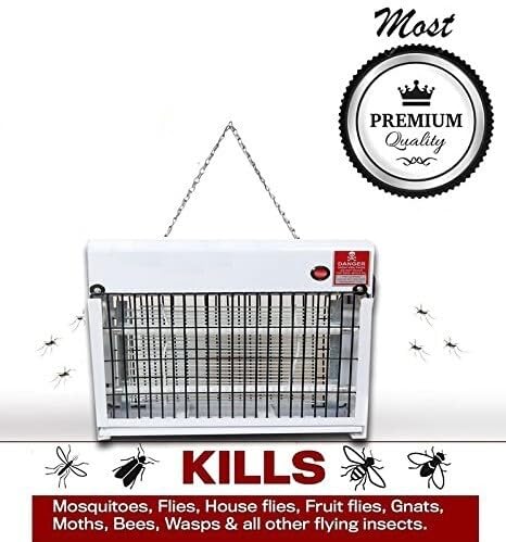Hotline Plus Electric Mosquito Killer - Powerful UV Light Bug Zapper for Indoor & Outdoor Use - Silent & Safe Insect Trap Lamp for Home, Office, Garden, Patio - Perfect for Camping, Backyard Parties and Nighttime Protection