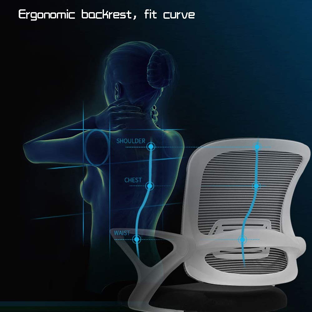 Ergonomic Office Chair with Adjustable Armrests & Rocking Function - Modern Executive Computer Desk Chair for Home & Office (Black) - Perfect for Long Work Hours & Gaming Sessions