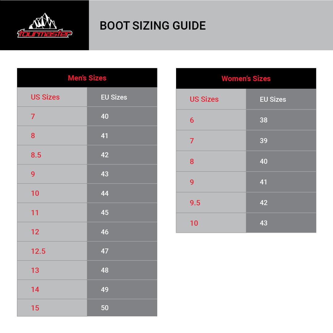 Tourmaster Men's Solution Air Motorcycle Boots - Breathable & Waterproof Riding Boots for Cruiser & Touring Bikes - Ideal for Long Distance Travel & Commuting